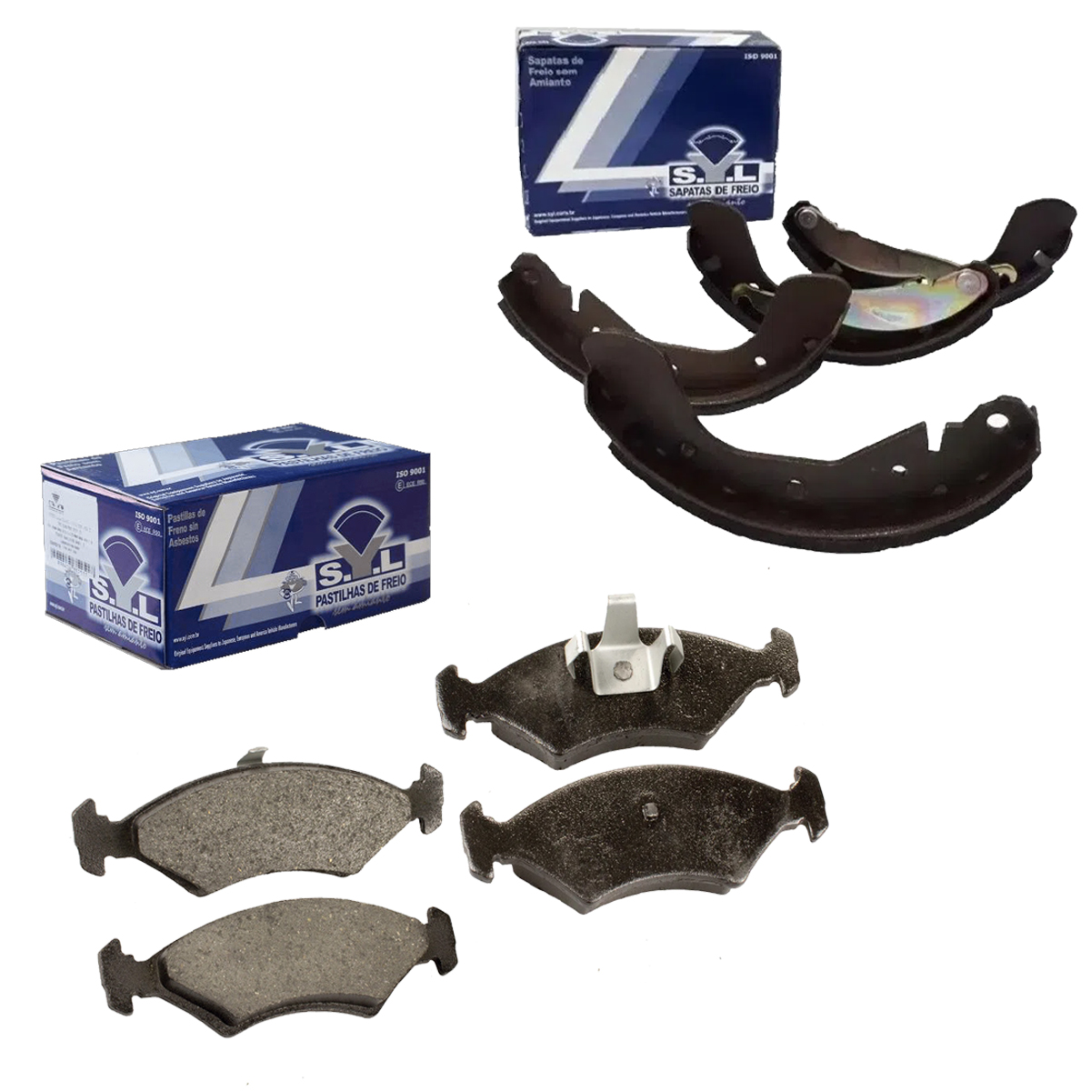 Pastilha Freio + Sapata Fiesta 1.6 8v 2010 2011 2012 Sem Abs