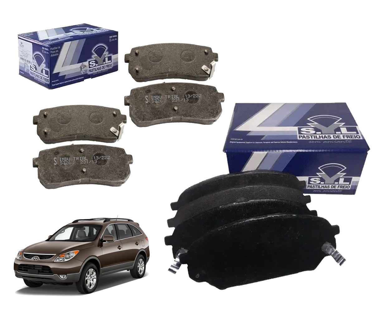 8 Pastilha Freio Dianteira Traseira Vera Cruz 2007 2008 2009