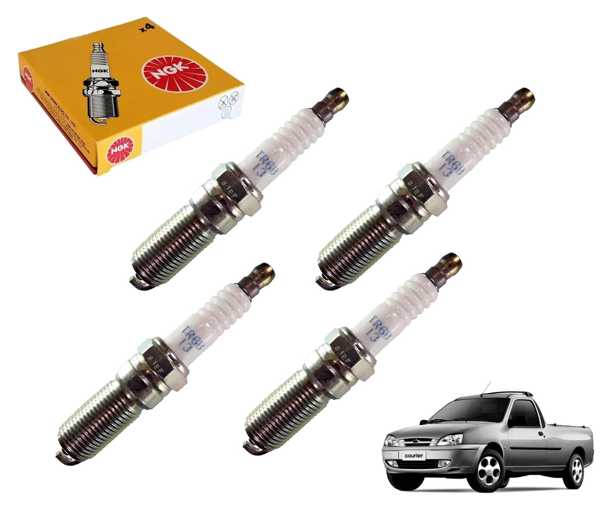4 Vela Ignição Ngk Ford Courier 1.4 16v Zetec 1997 1998 1999