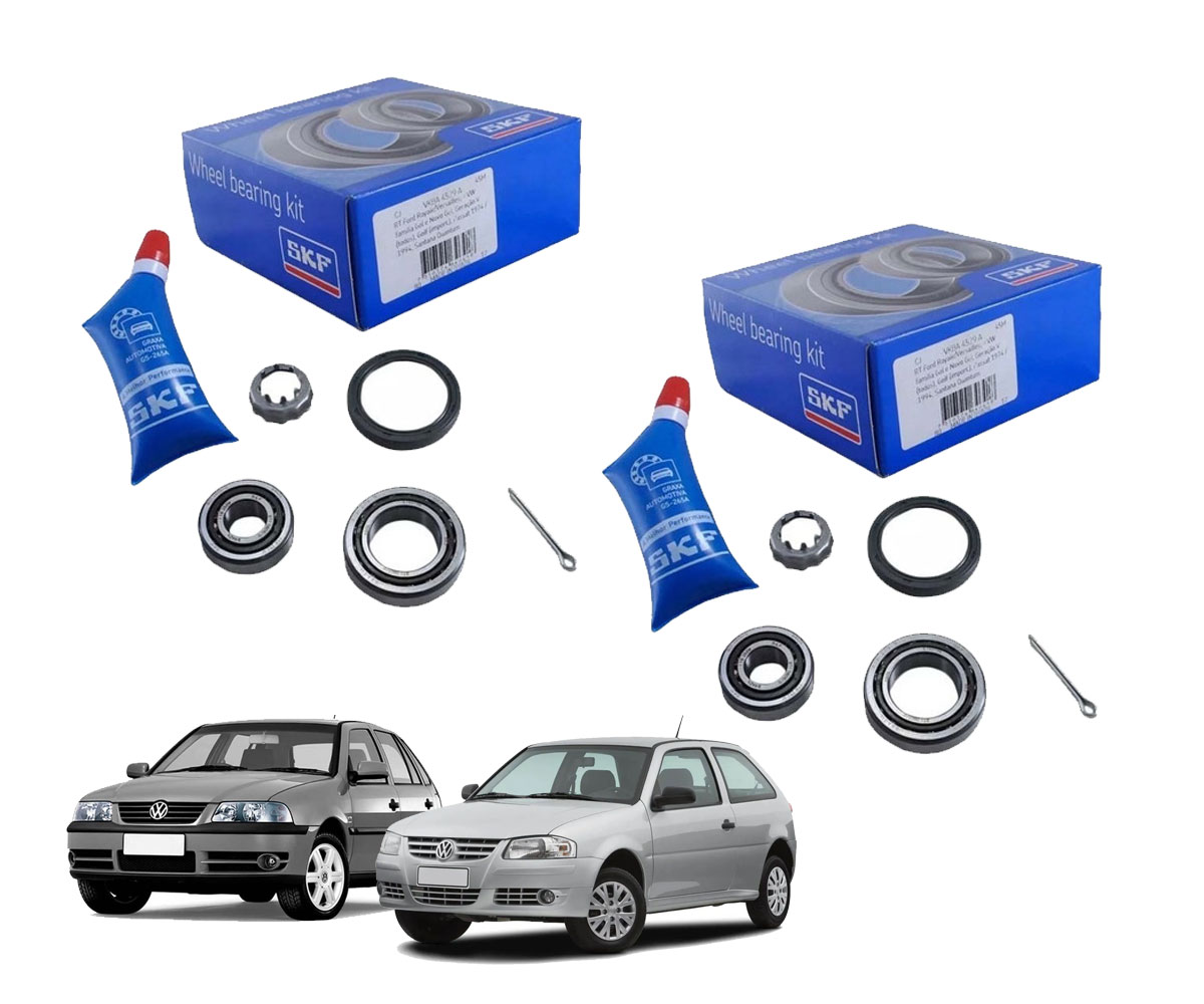 2 Kit Rolamento Roda Traseira Gol G3 G4 2004 2005 2006 2007