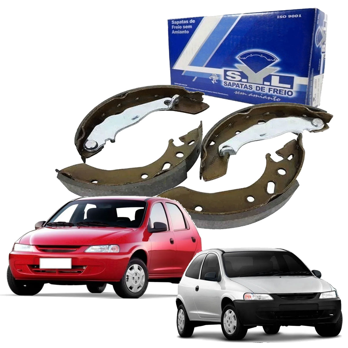 Jogo Sapata Lona Freio Prisma Antigo Fiesta Celta Ford Ka - Imagem 10
