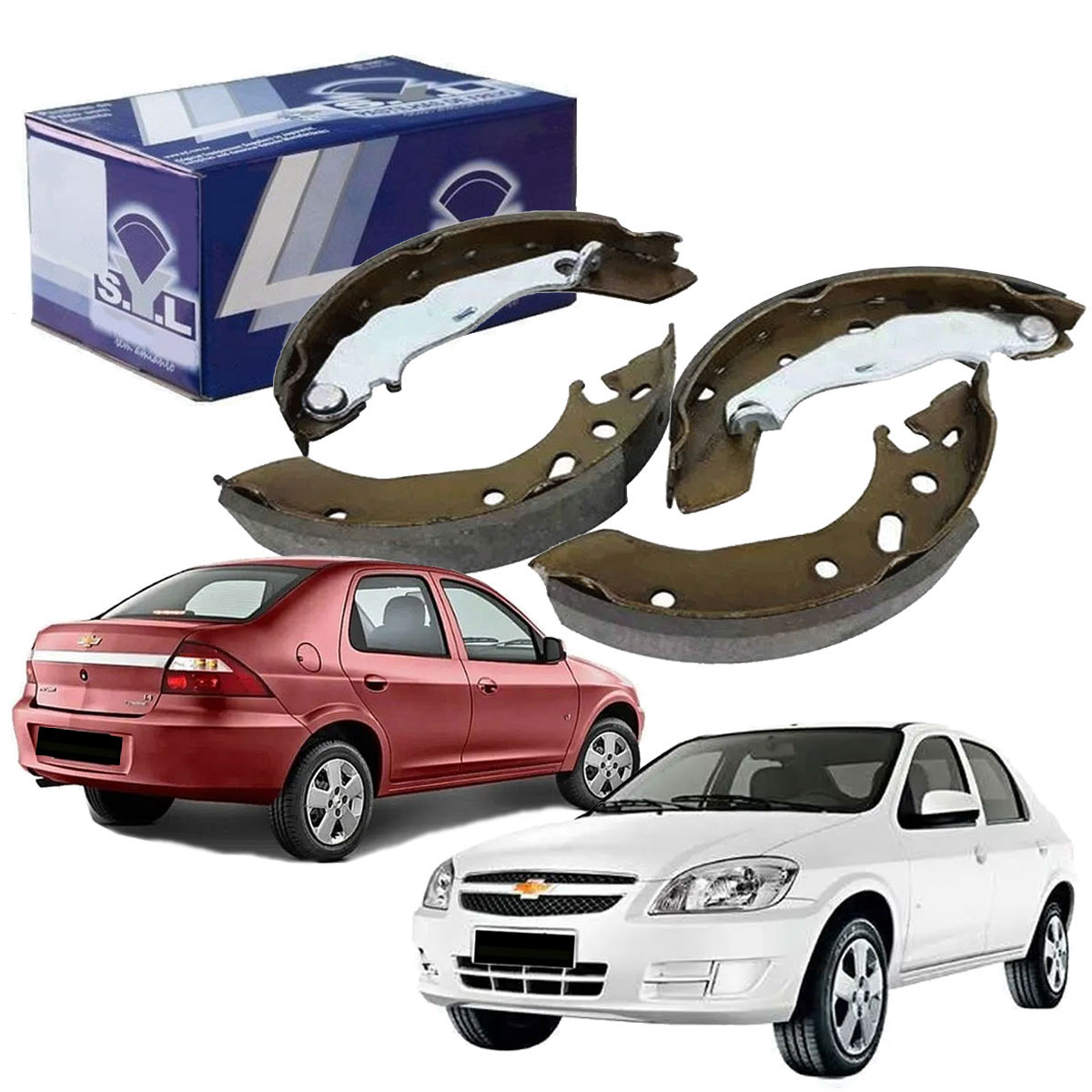 Jogo Sapata Lona Freio Prisma Antigo Fiesta Celta Ford Ka - Imagem 8