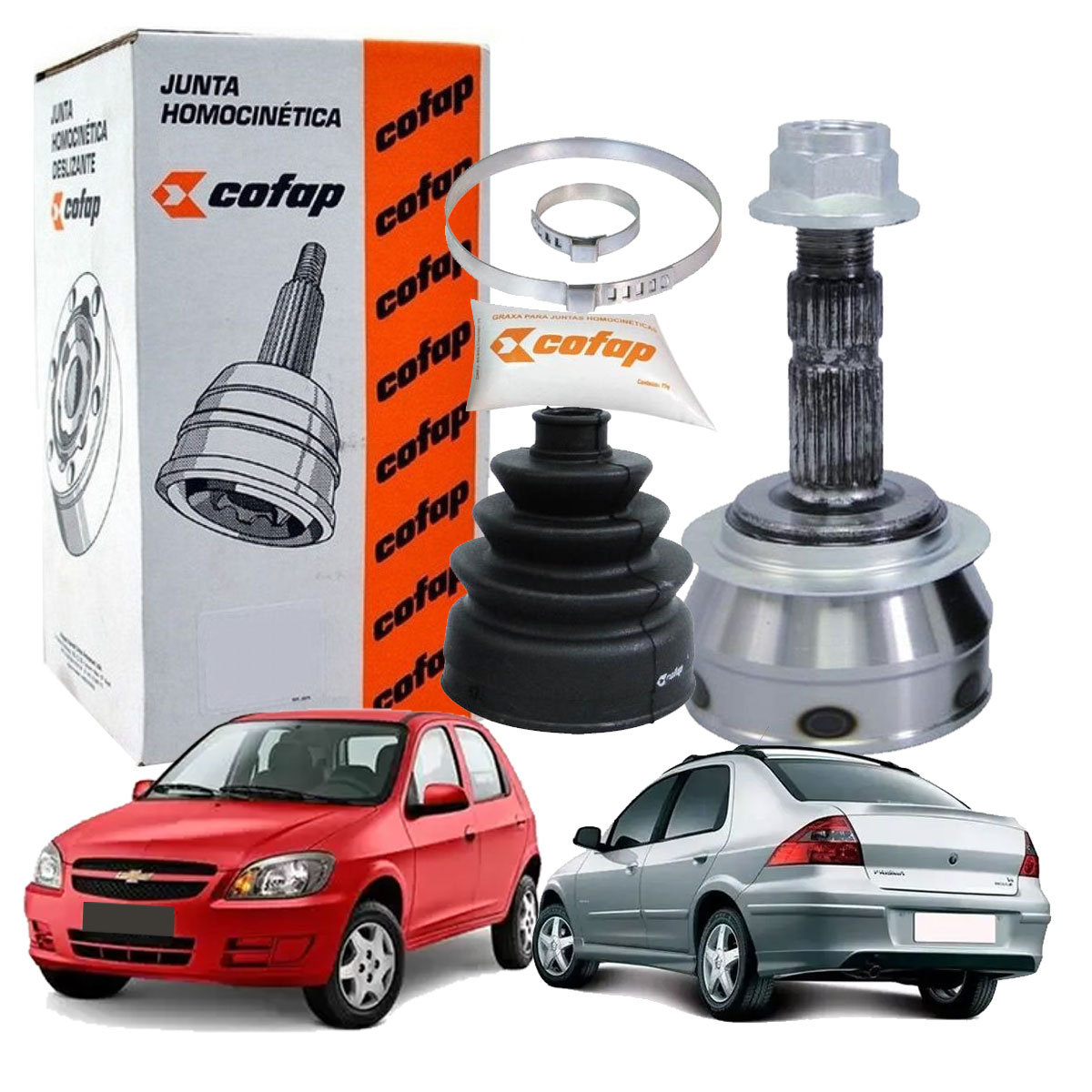 Junta Ponteira Homocinetica Roda Cofap Prisma Antigo Celta - Imagem 2