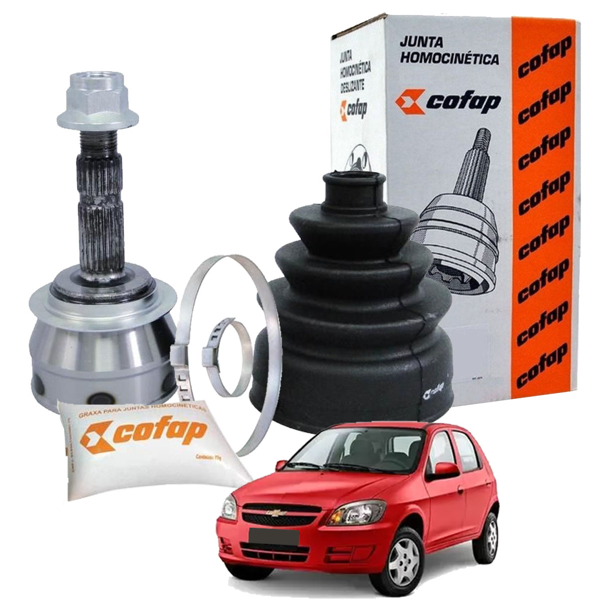 Junta Ponteira Homocinetica Roda Cofap Prisma Antigo Celta - Imagem 3
