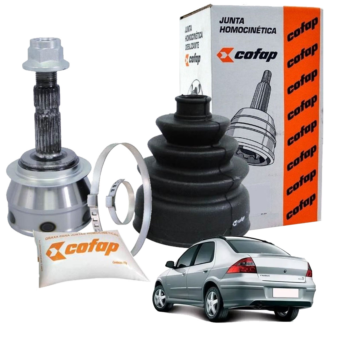 Junta Ponteira Homocinetica Roda Cofap Prisma Antigo Celta - Imagem 7