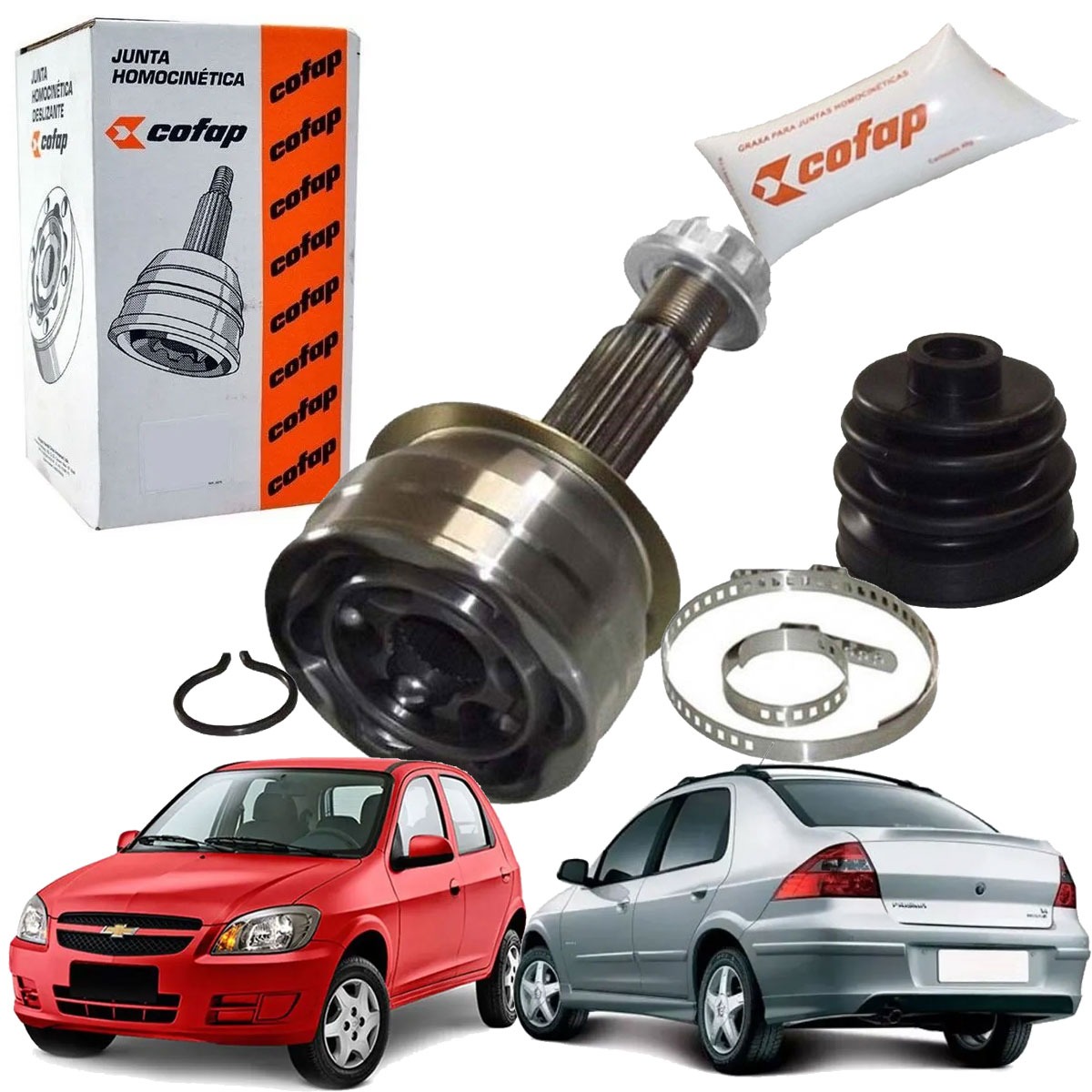 Junta Ponteira Homocinetica Roda Cofap Prisma Antigo Celta - Imagem 5