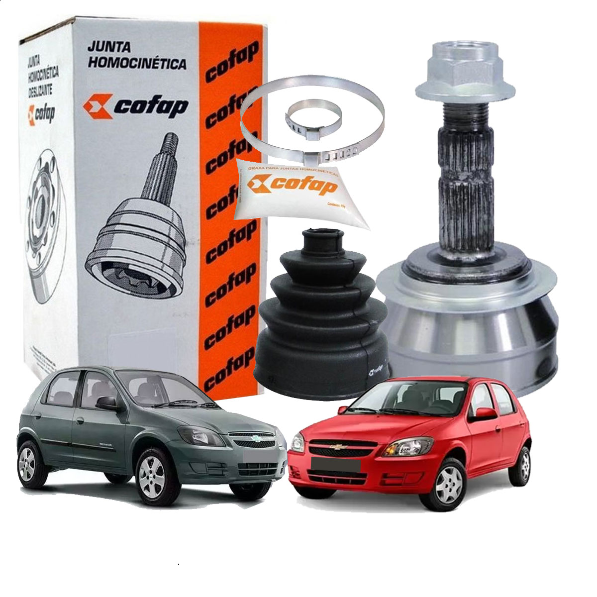 Junta Ponteira Homocinetica Roda Cofap Prisma Antigo Celta - Imagem 4