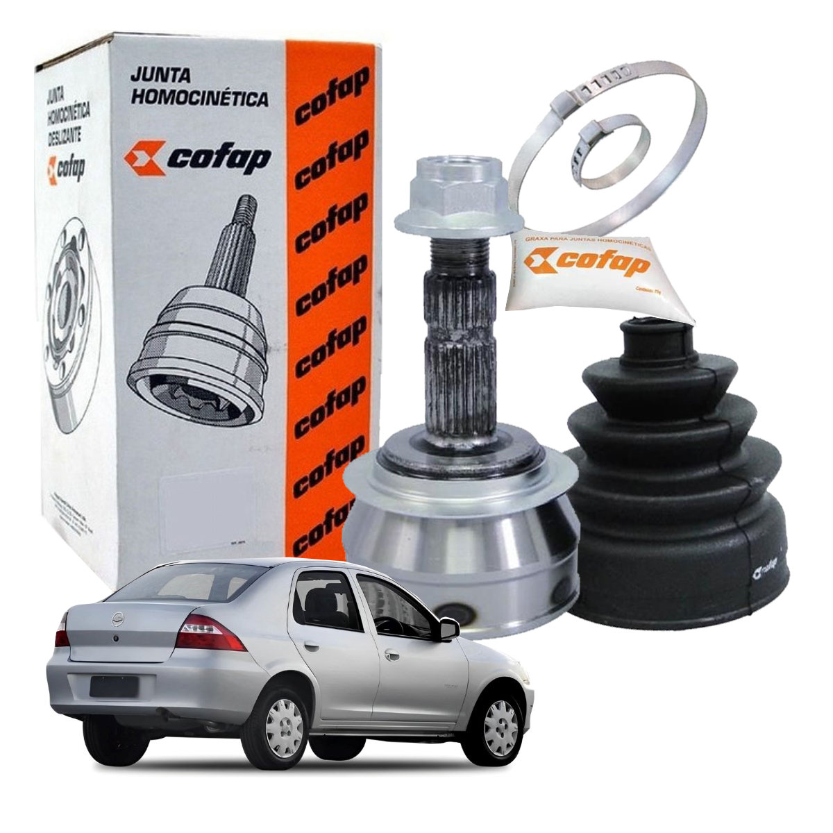 Junta Ponteira Homocinetica Roda Cofap Prisma Antigo Celta - Imagem 9