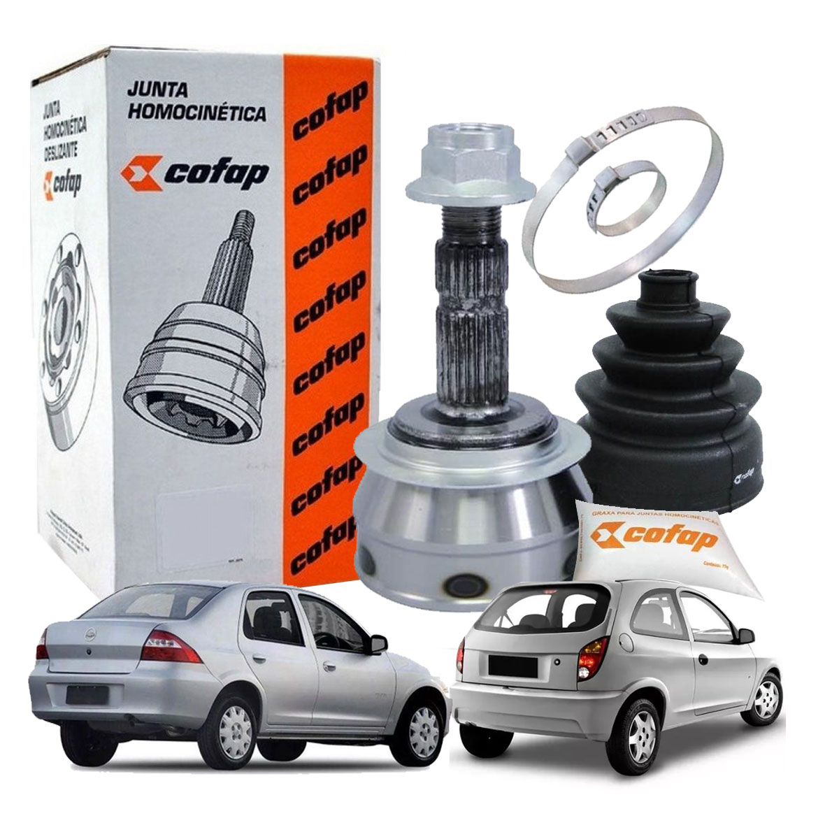 Junta Ponteira Homocinetica Roda Cofap Prisma Antigo Celta - Imagem 8