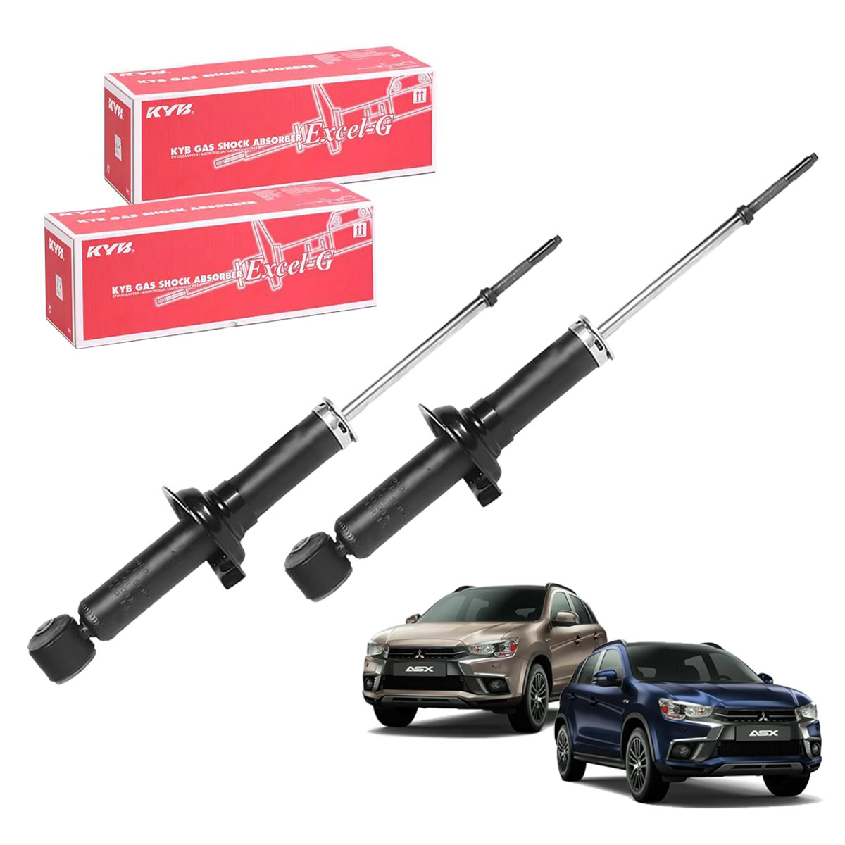 2 Amortecedores Traseiros Asx 2017 2018 2019 2020 2021 2022