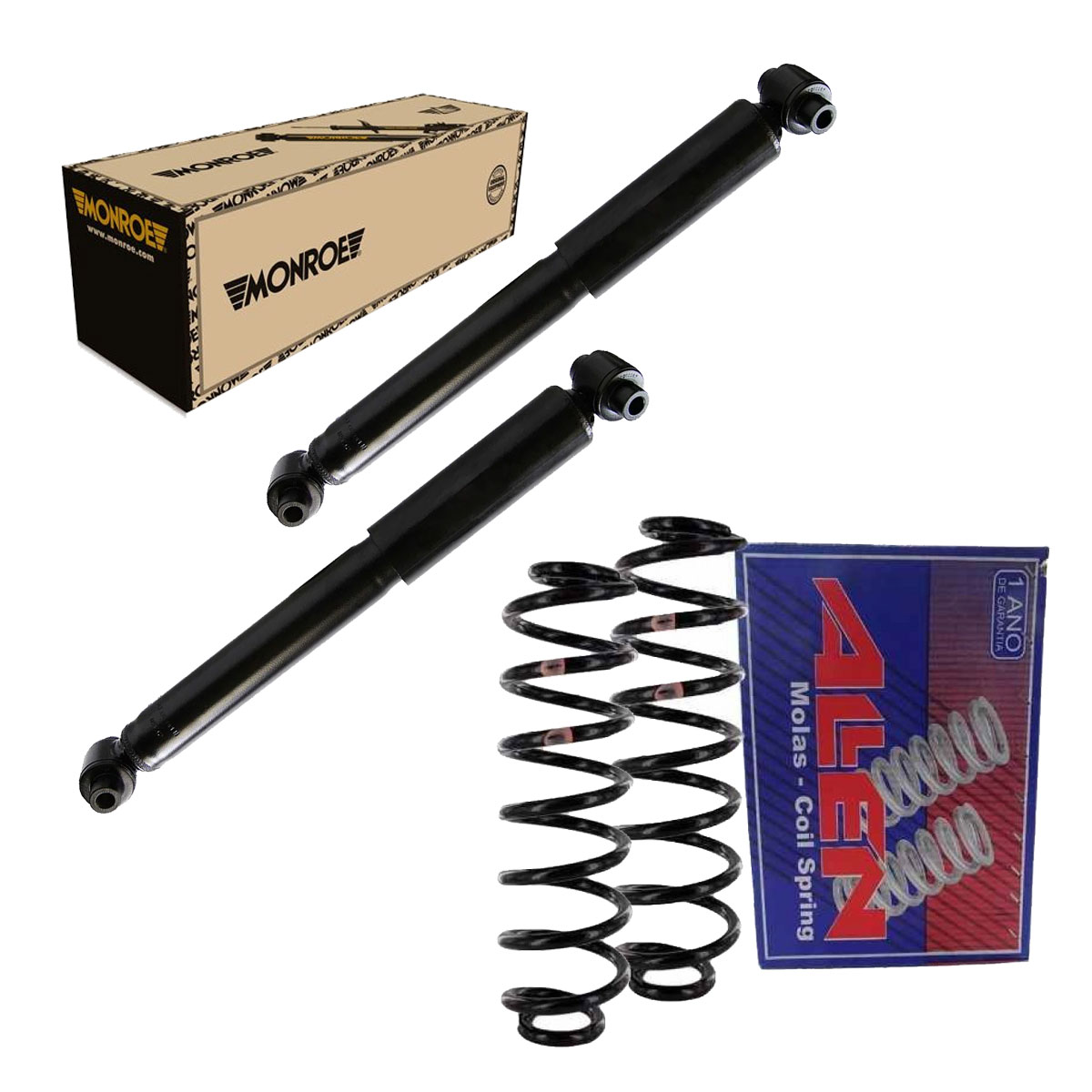 2 Amortecedor Traseiro + 2 Mola Fusion 2.5 2010 2011 2012