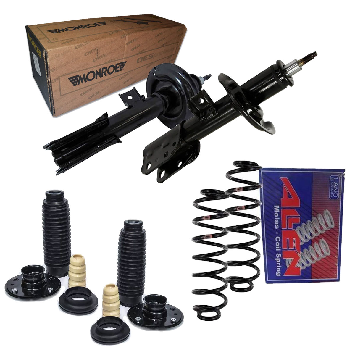 2 Amortecedor Dianteiro + 2 Mola + Kit Captiva 3.6 2009 2010