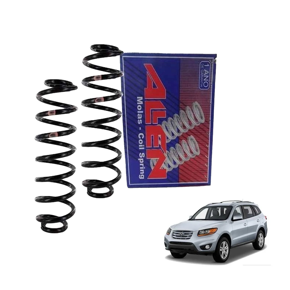 2 Mola Traseira Hyundai Santa Fe 2.7 V6 2007 2008 2009 2010