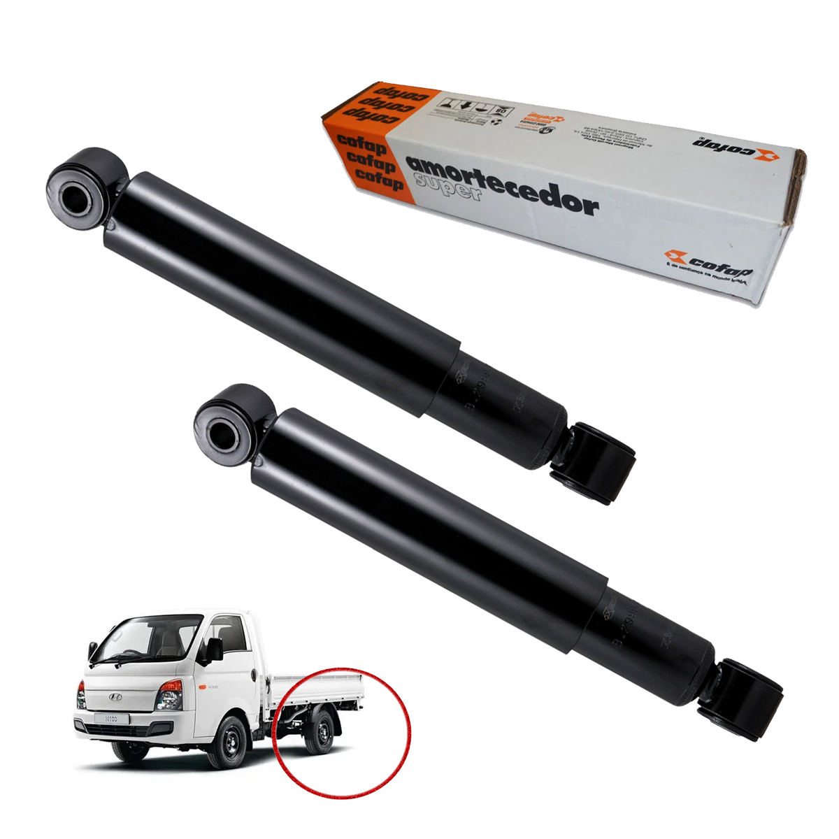 Par Amortecedores Traseiros HR 2.5 2010 2011 2012 2013 2014