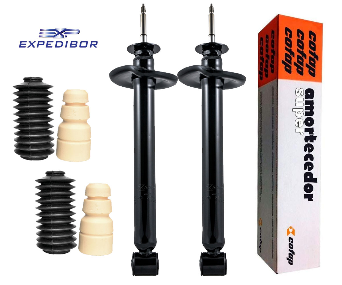 2 Amortecedor Traseiro + Kit Saveiro Quadrada 1982 Até 1997