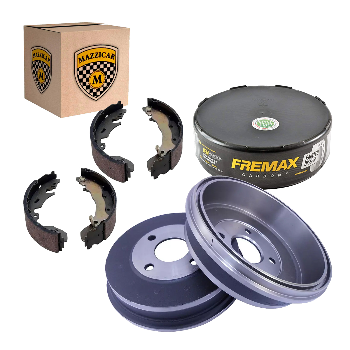 2 Tambor Freio + 4 Sapata Ecosport 4x4 2004 2005 2006 2007