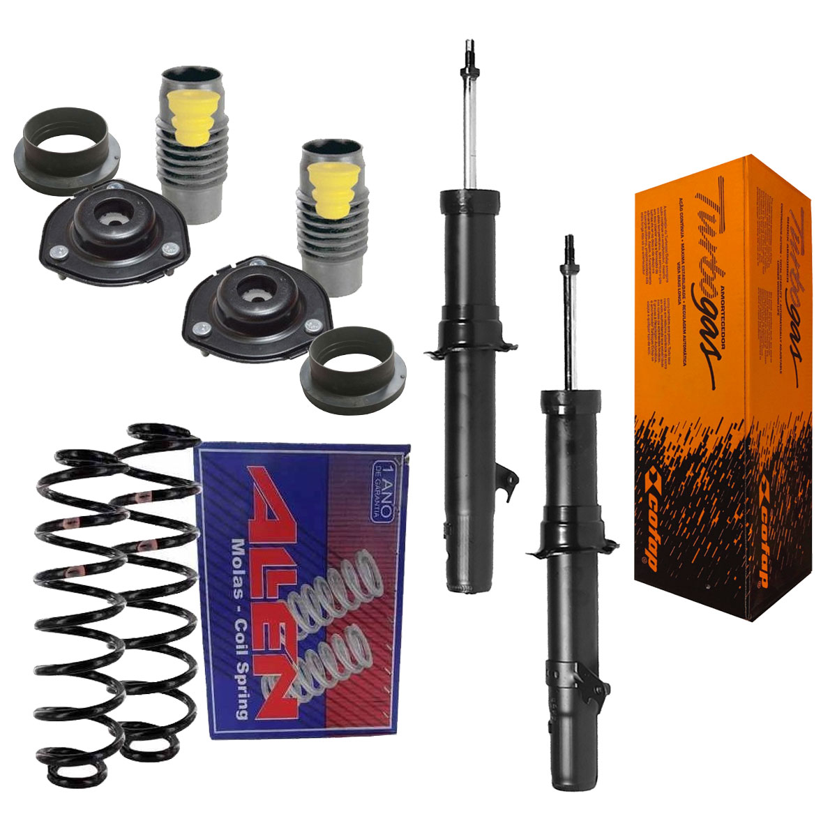 2 Amortecedor Dianteiro + 2 Mola + Kit Fusion 2006 2007 2008