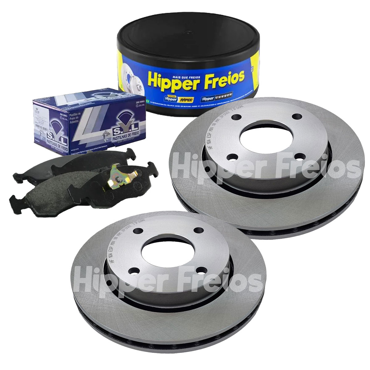 2 Disco Freio + 4 Pastilha Verona 1.8 1993 1994 1995 1996