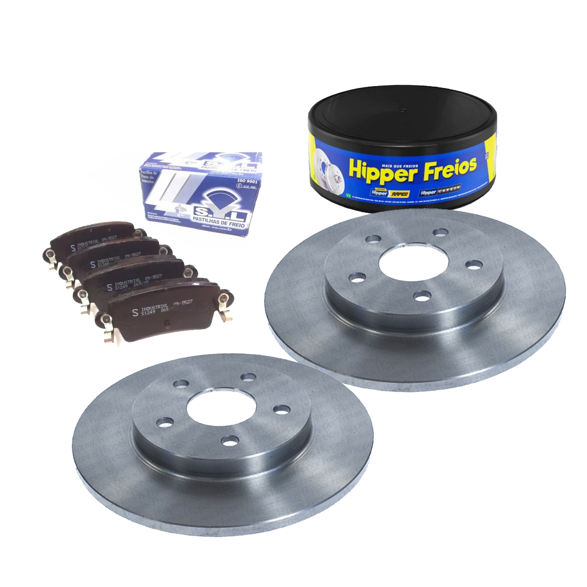 Kit Disco Freio Traseiro + Pastilha Mondeo 2.0 16V 2000 2001 2002 2003 2004 2005 2006