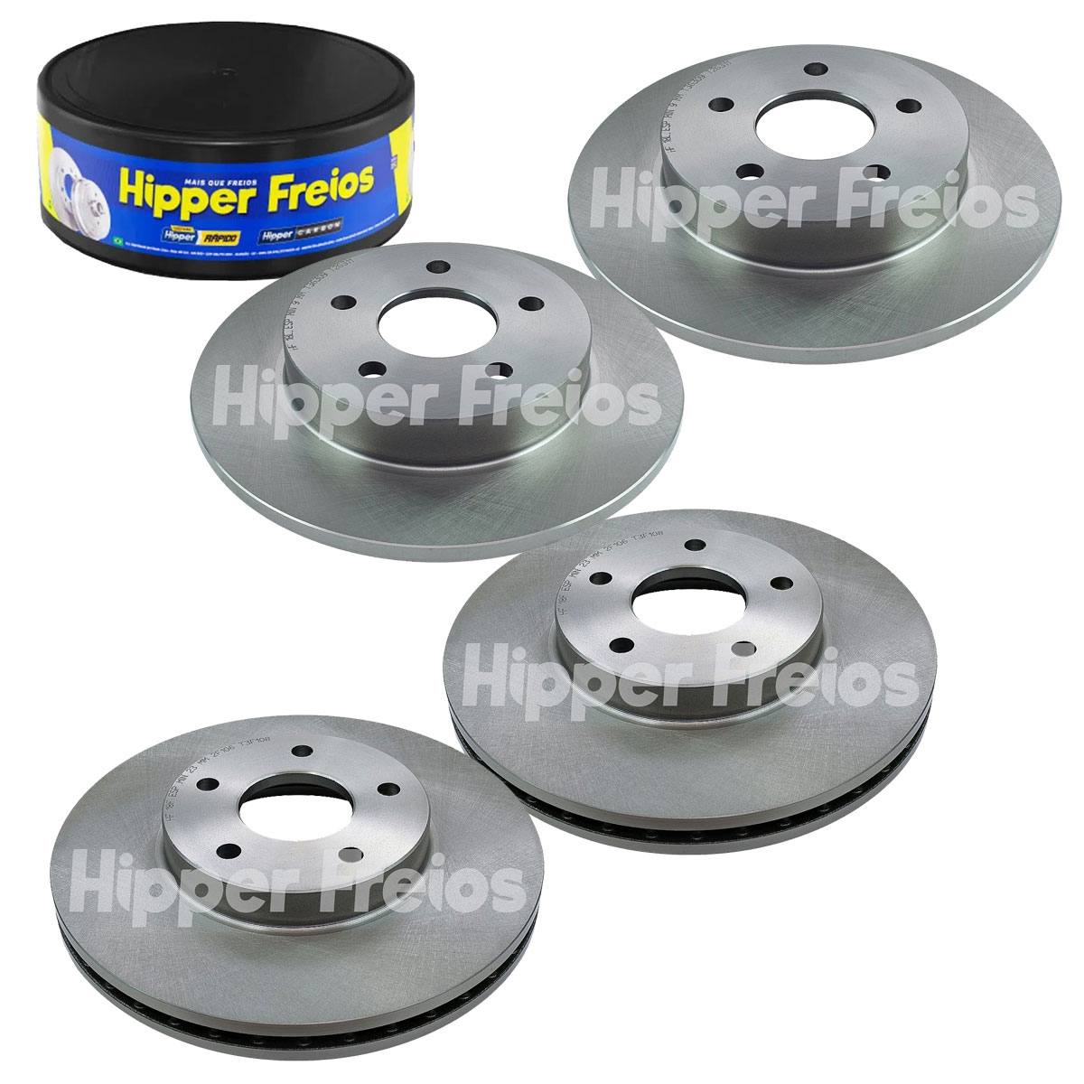 4 Disco Freio Dianteiro Traseiro Focus 2014 2015 2016 2017
