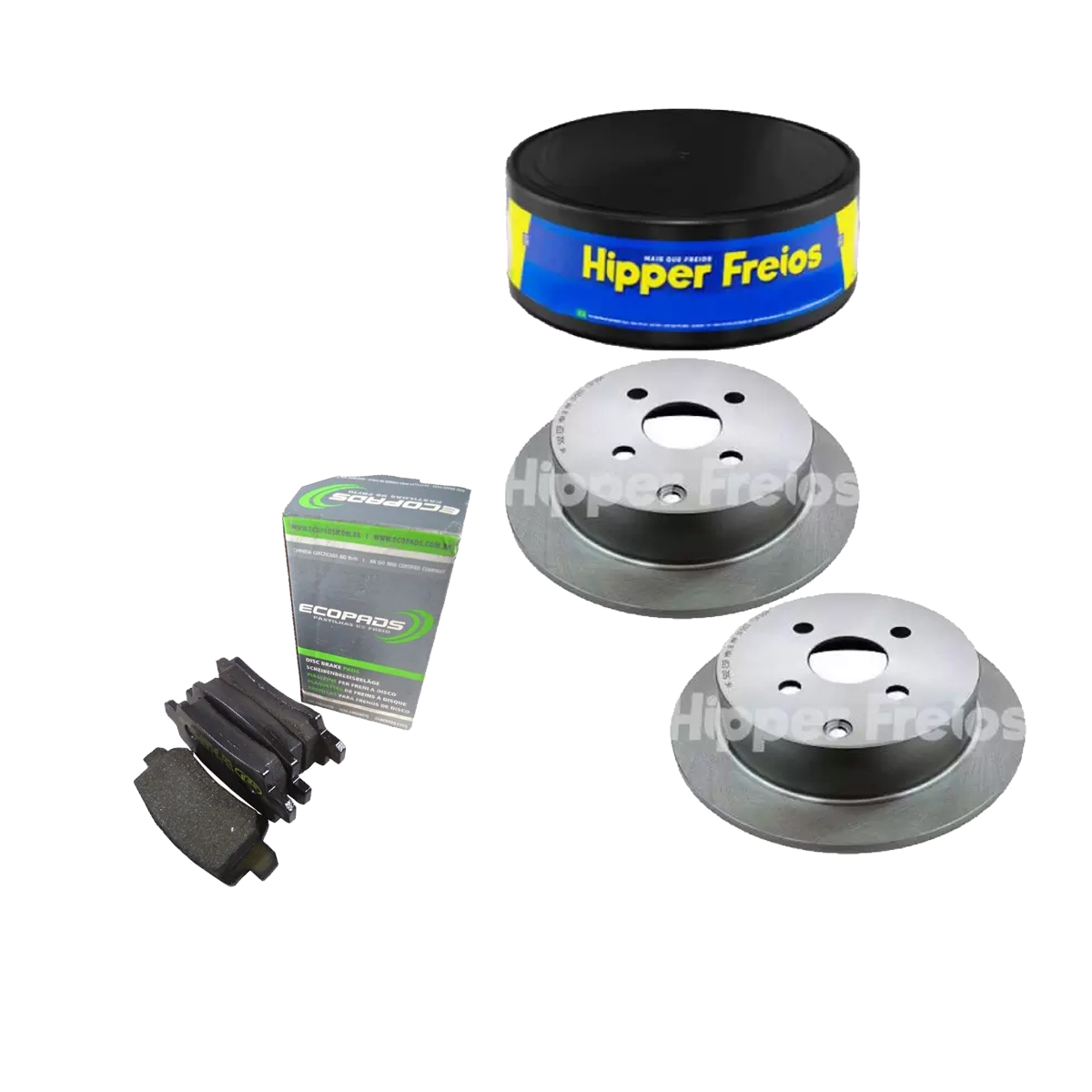 Kit Disco Pastilha Traseira Corolla 2003 2004 2005 2006 2007