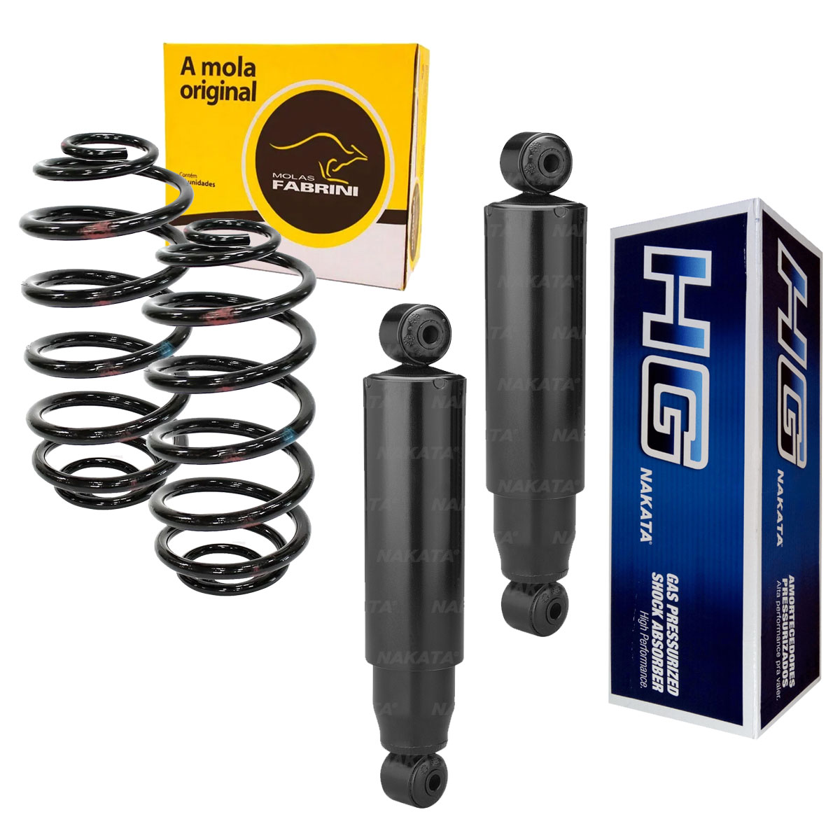 2 Amortecedor Traseiro + 2 Mola Tipo 1.6 1993 1994 1995 1996