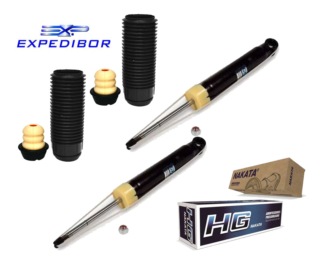 2 Amortecedor Traseiro + Kit Siena 1.0 2010 2011 2012 2013