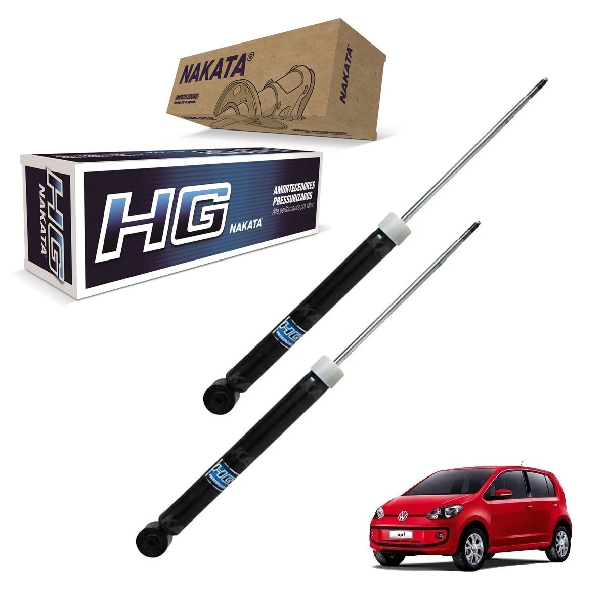 2 Amortecedor Traseiro Up 2014 2015 2016 2017 2018 4 Portas