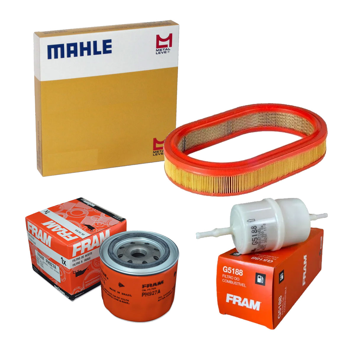 Kit 3 Filtro Ar Óleo Combustível Escort 1984 1985 1986 1987