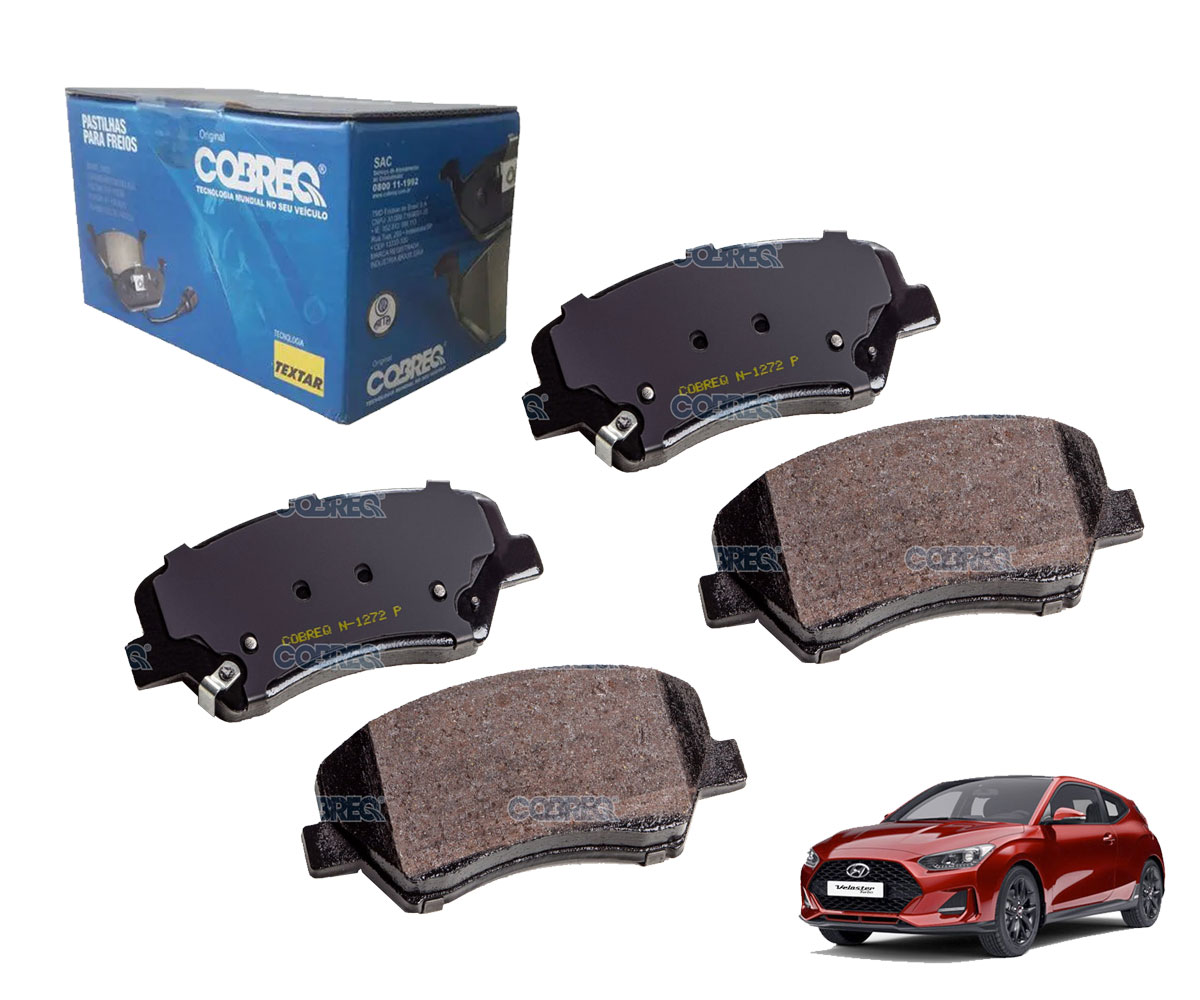 4 Pastilha Freio Cobreq Veloster 2012 2013 2014 2015 2016