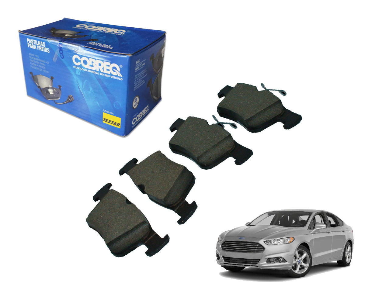 4 Pastilha Freio Traseira Cobreq Fusion 2013 2014 2015 2016