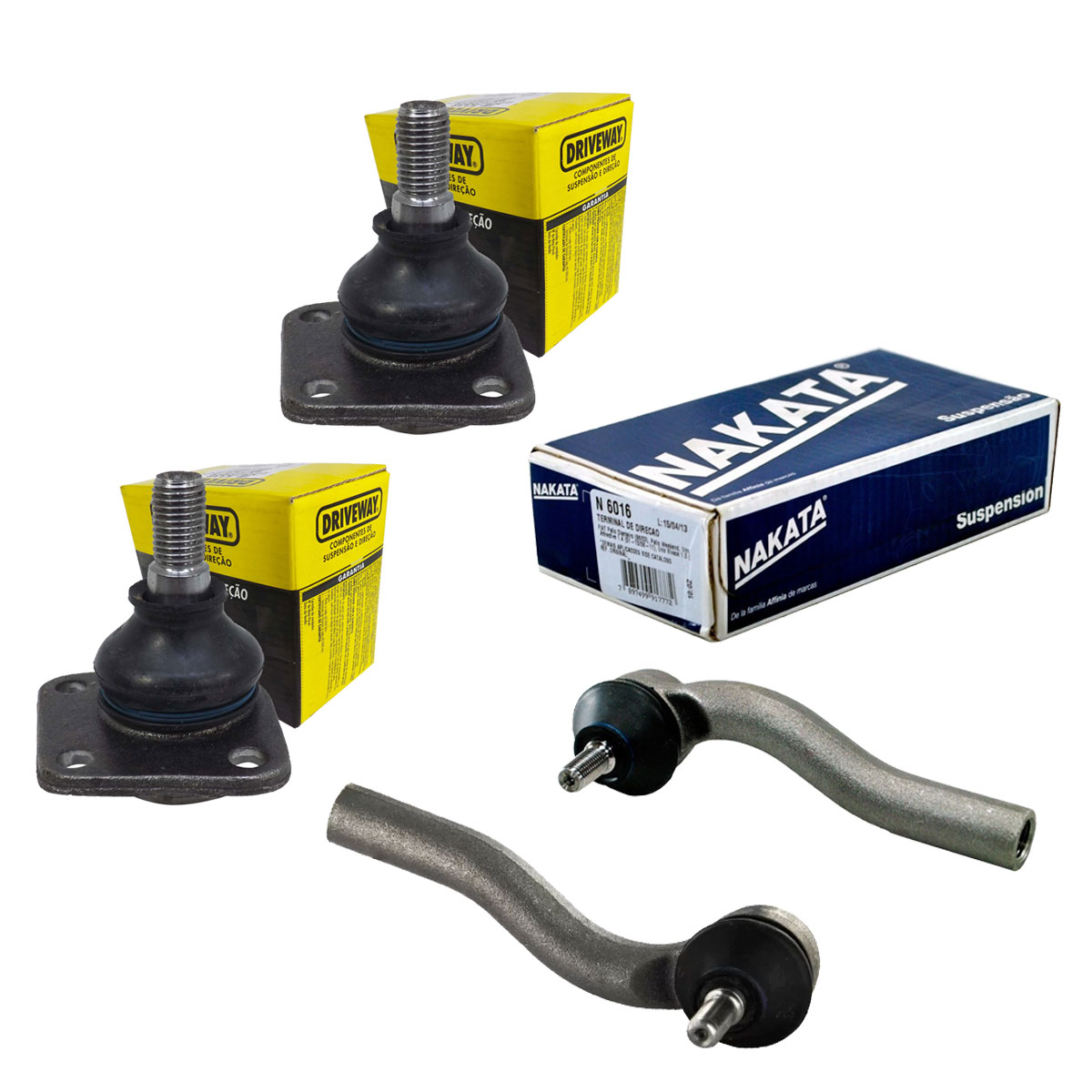 2 Terminal Direção + 2 Pivo Strada 1.4 2012 2013 2014 2015