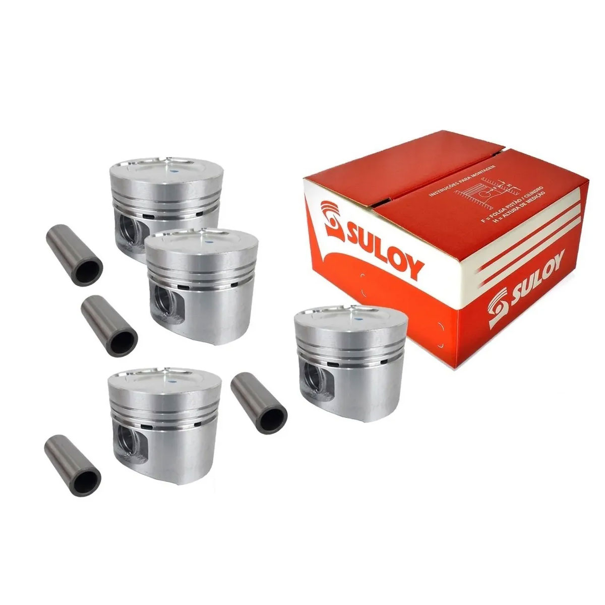4 Pistao Motor 050 Golf 2.0 8v 1999 2000 2001 Apk Pino 19mm