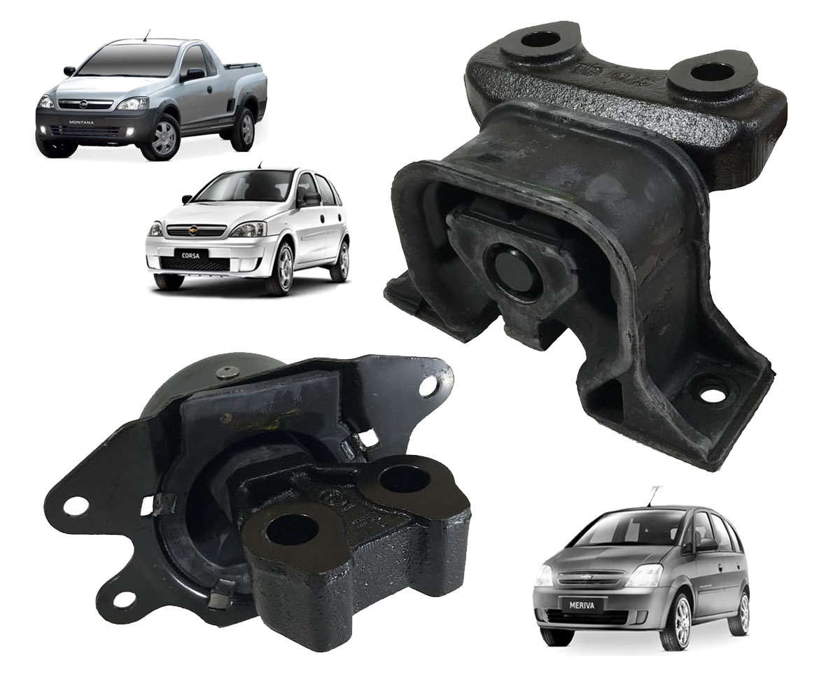 Coxim Motor Direito + Esquerdo Corsa Meriva Montana 1.4 1.8