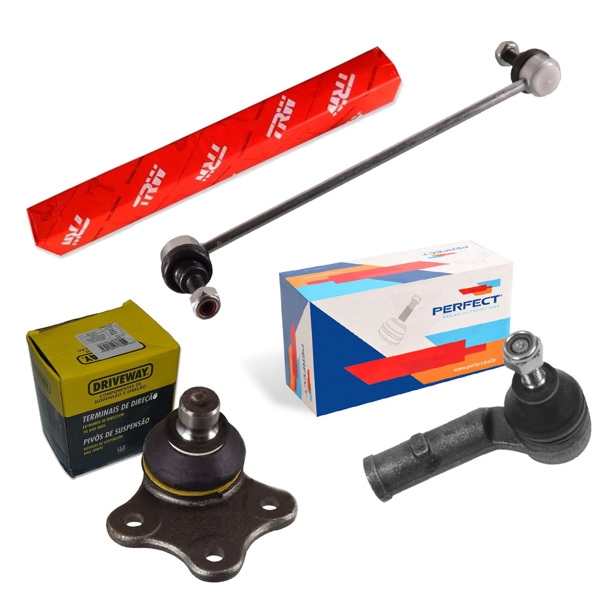 Terminal Direção Direito + Pivo Bieleta Ecosport 2003 A 2012