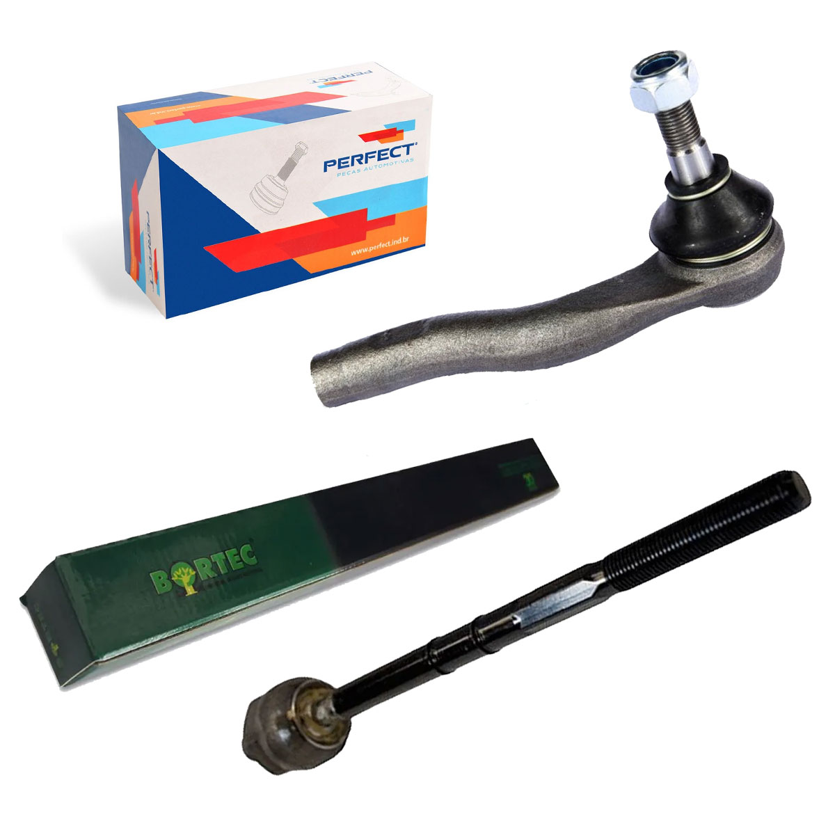 Terminal Direcao Direito + Braço Fusion 2006 2007 2008 2009