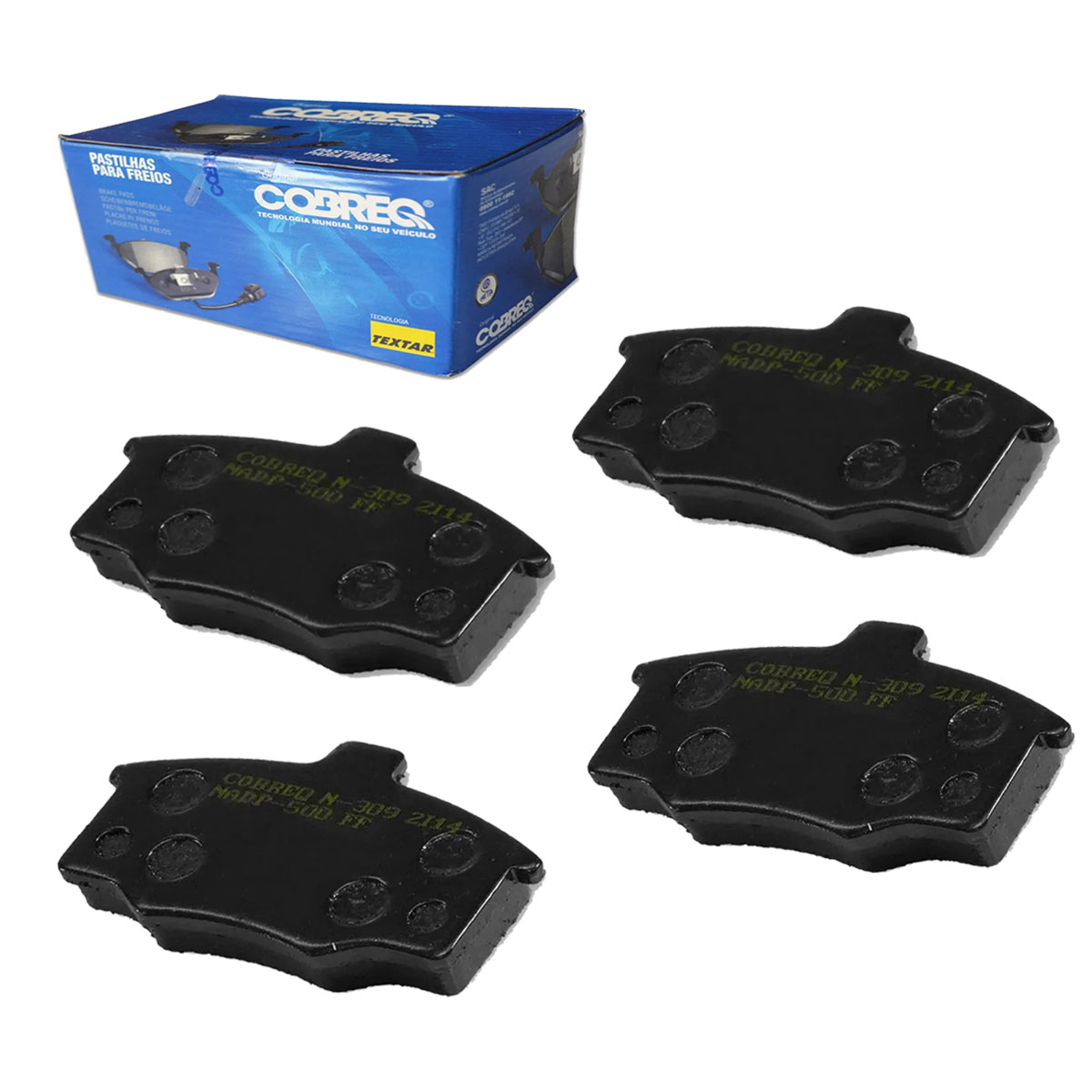 4 Pastilha Freio Dianteira Monza Kadett Ipanema 1984 até 1995