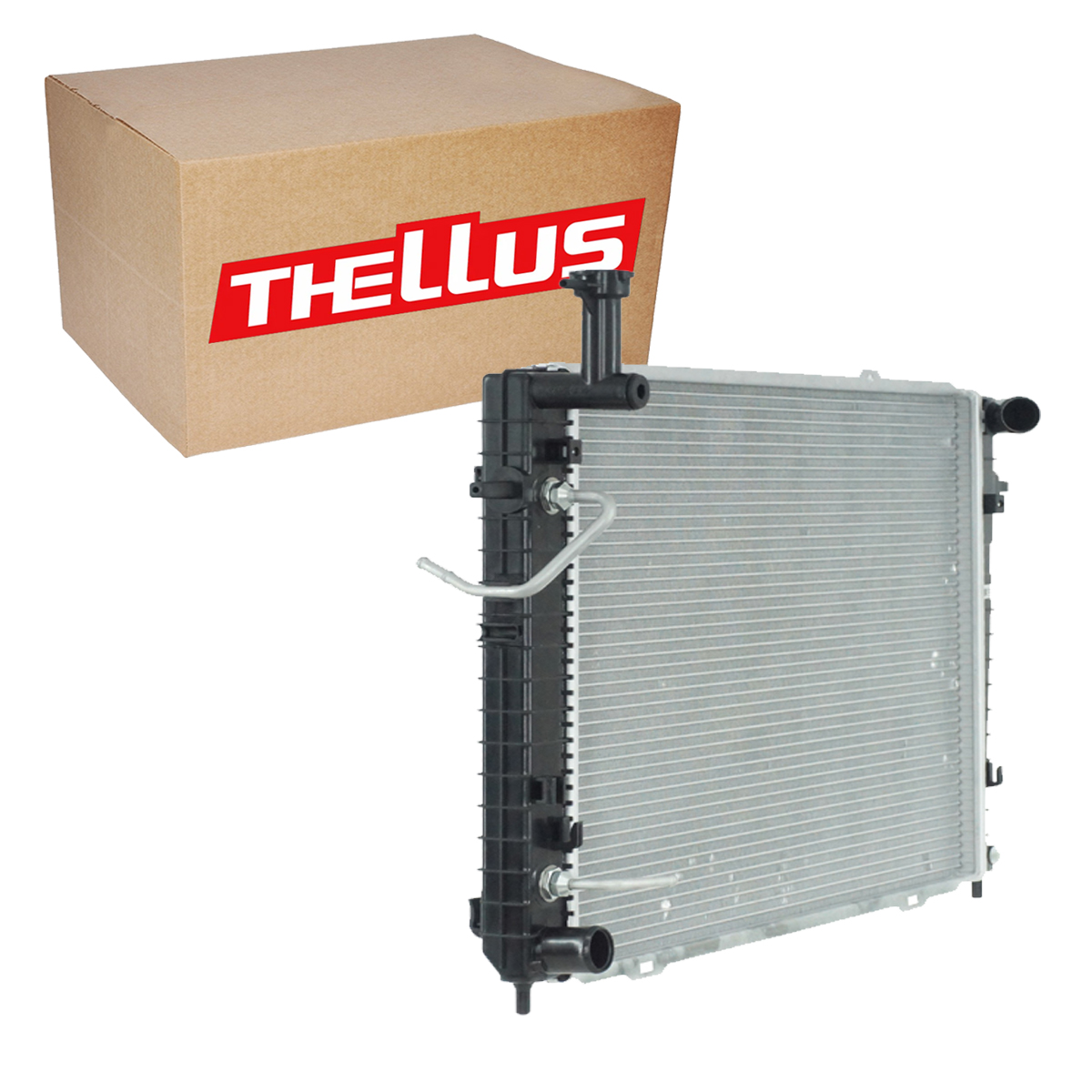 Radiador De Água Tucson 2.0 16v 2005 2006 2007 2008 2009 2010 Caixa Estriada