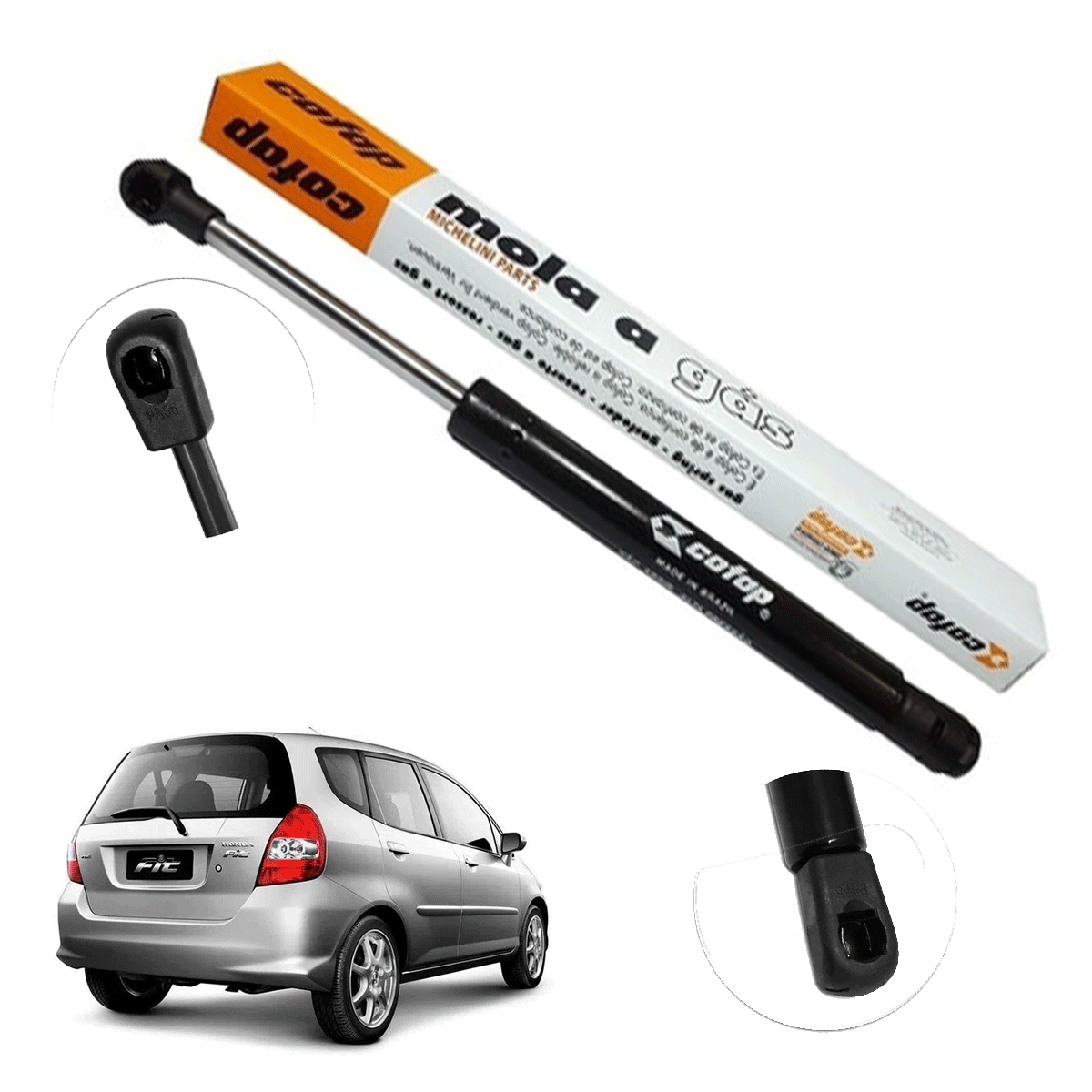 Amortecedor Porta Malas Fit 2003 2004 2005 2006 2007 2008