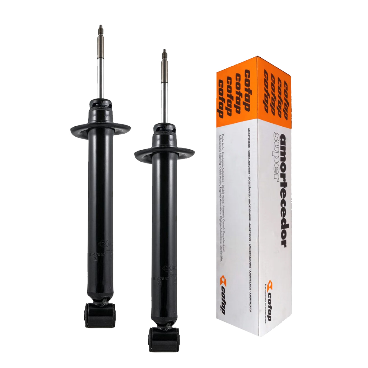 2 Amortecedores Traseiros Gol 1987 1988 1989 1990 1991 1992 1993 1994