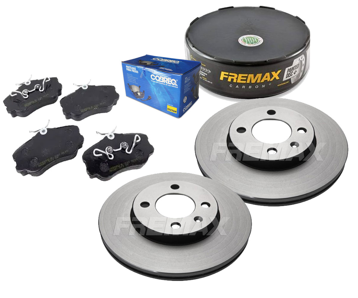 2 Disco Freio + Pastilha Santana Quantum 1996 1997 1998 1999