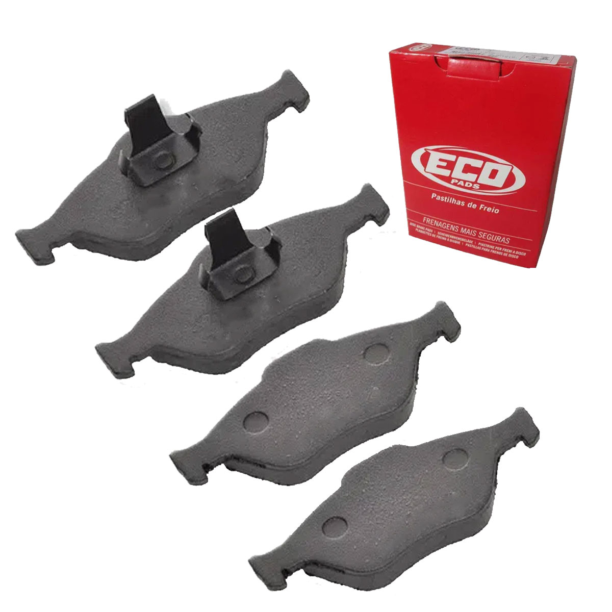 4 Pastilha Freio Fiesta 1.0 Supercharger 2002 2003 2004 2005 Com ABS
