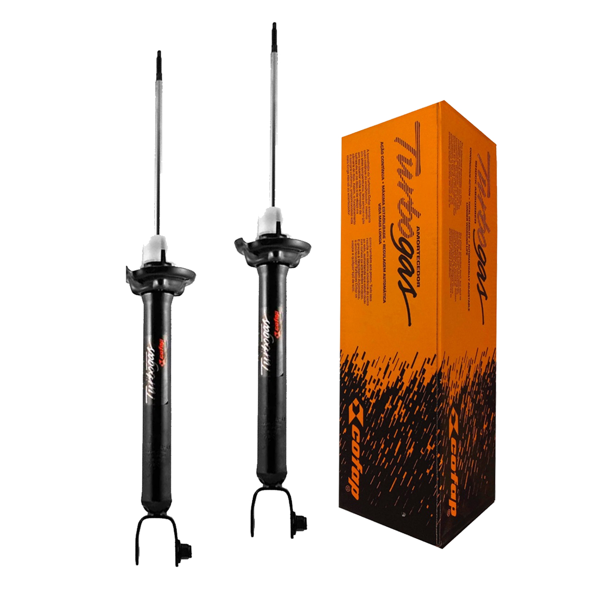 2 Amortecedores Traseiros Fiesta 1996 1997 1998 1999 2000