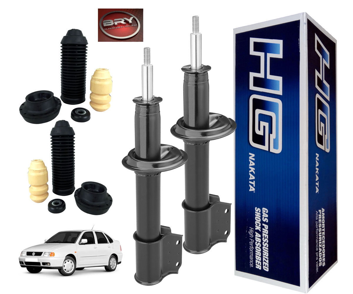 Amortecedor Dianteiro + Kit Polo Classic 2000 1999 1998 1997