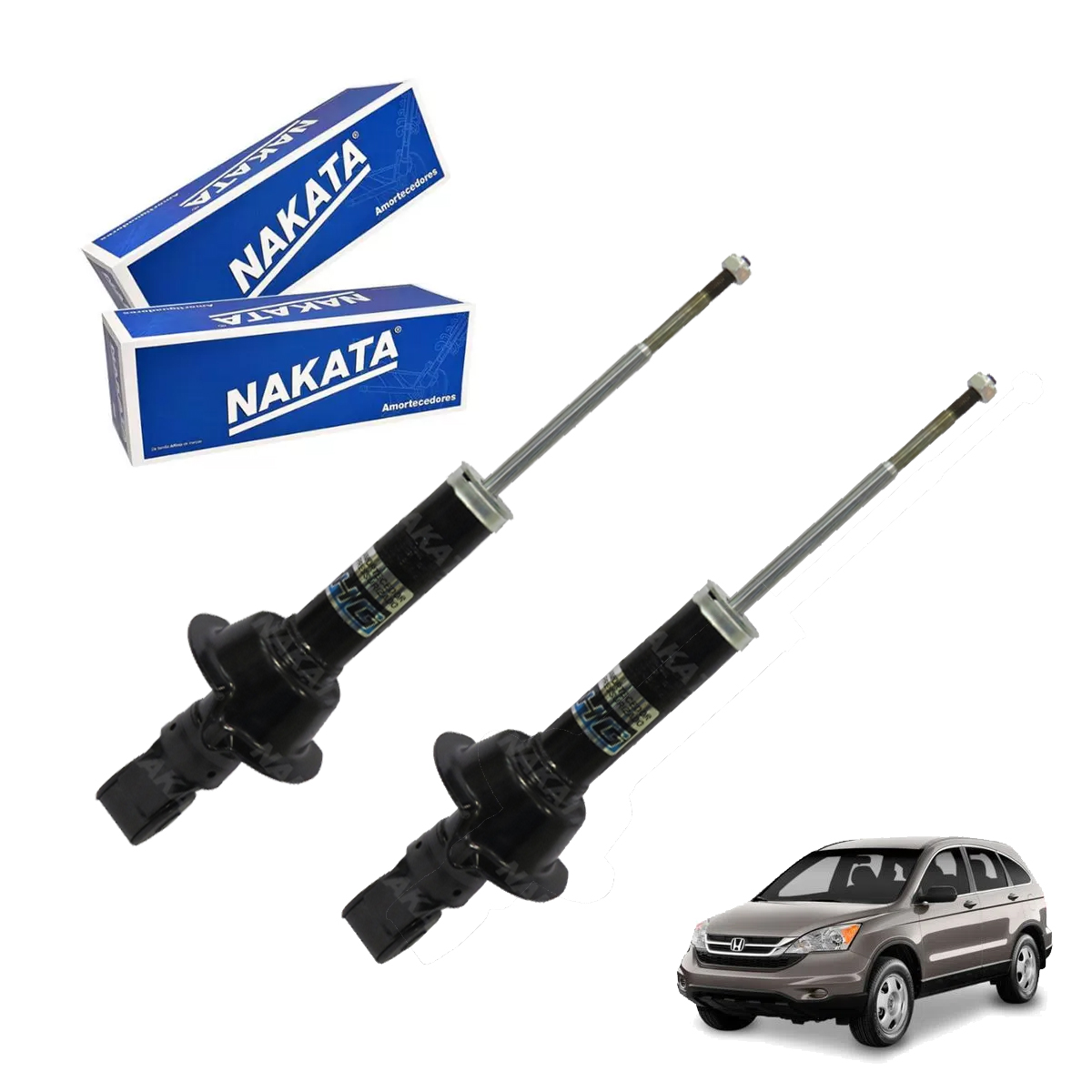 2 Amortecedores Traseiros Honda Crv 2007 2008 2009 2010 2011