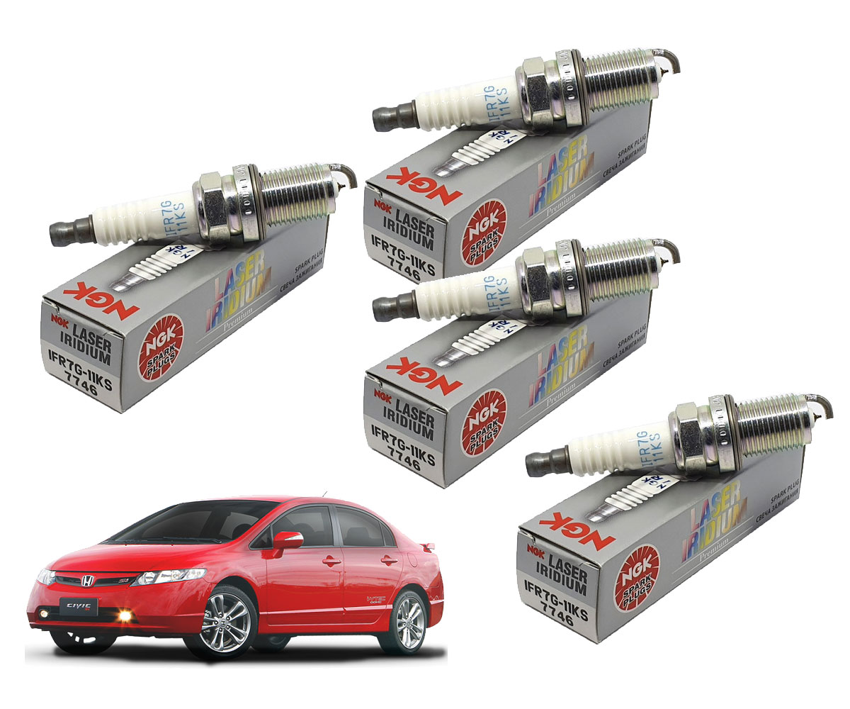 4 Vela Ignição Civic Si 2.0 16v 2007 2008 2009 2010 Gasolina