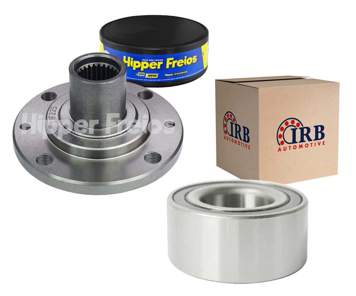 1 Rolamento Roda Dianteira + 1 Cubo Idea Hlx 1.8 8v Sem Abs