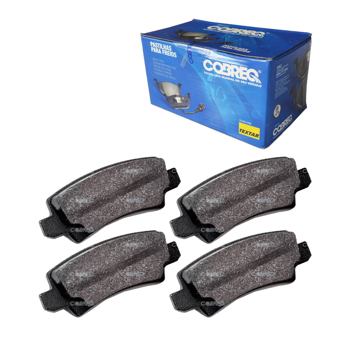 4 Pastilha Freio Traseira Corolla Fielder 2003 2004 2005 2006 2007 2008