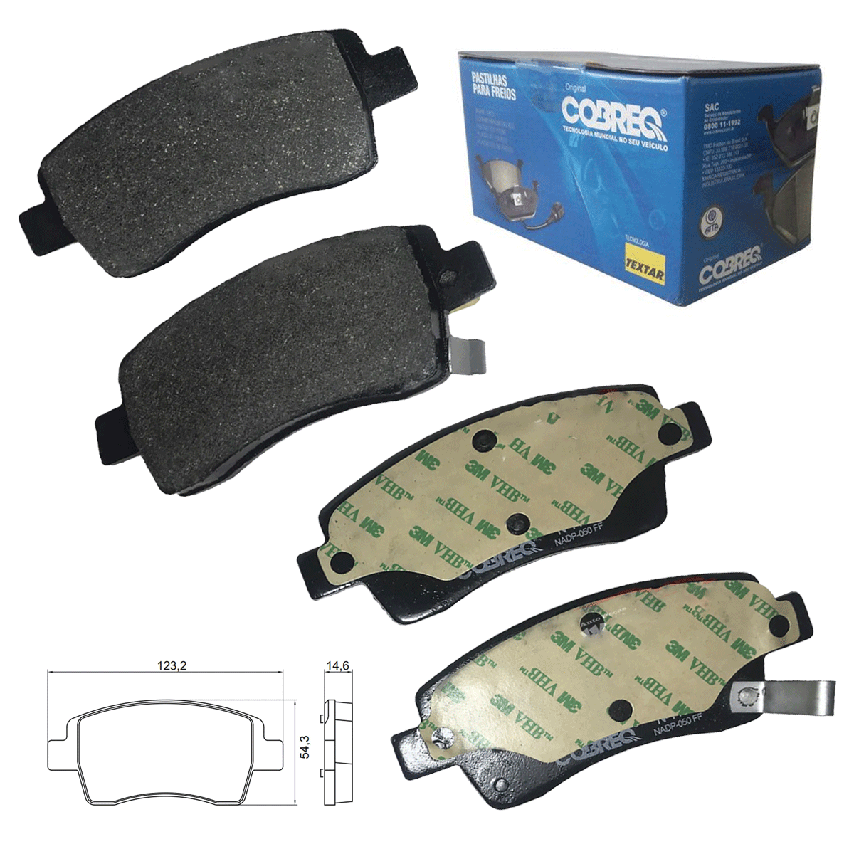 4 Pastilha Freio Etios 2013 2014 2015 2016 2017