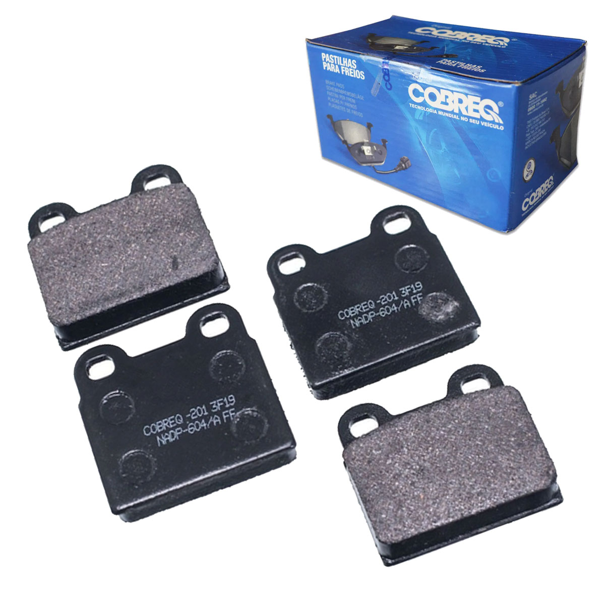 4 Pastilha Freio Fusca Brasília Variant 1300 1500 1600 Todos